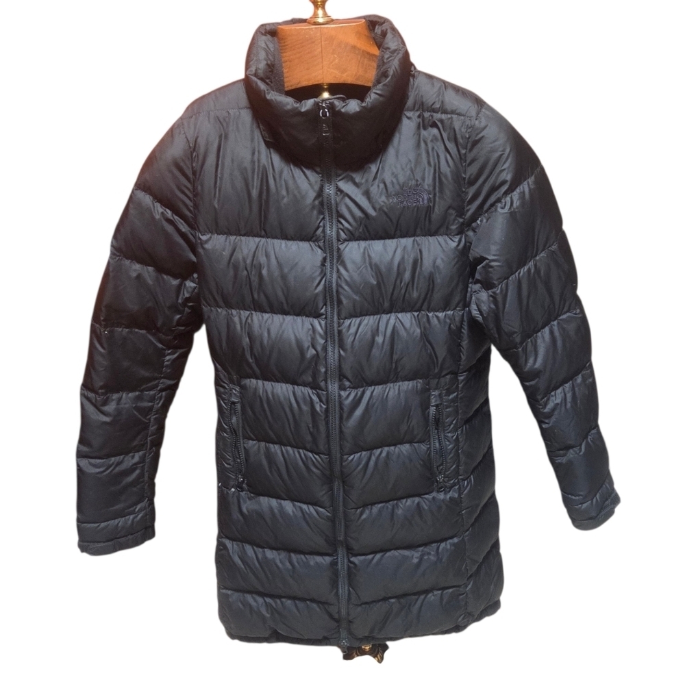 The North Face 550 Down Puffer Parka Mid Length Womens Size Small